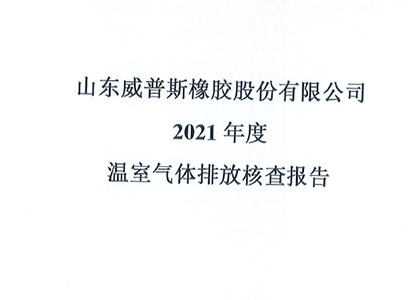 2021年（nián）度溫室氣體排放核查（chá）報告（gào）