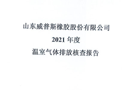 2021年度（dù）溫室氣（qì）體（tǐ）排放核查報告